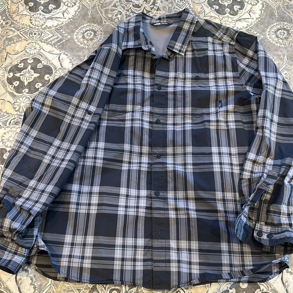 The North Face plaid shirt XL